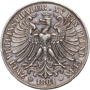 Germany, Frankfurt, 2 thalers 1861