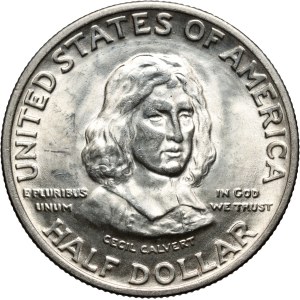 United States of America, 1/2 dollar 1934, Philadelphia, Maryland Tercentenary