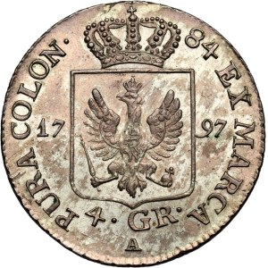 Germany, Prussia, Friedrich Wilhelm II, 4 groszy 1797 A, Berlin