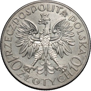 Second Polish Republic, 10 zlotych, 1933, Warsaw, Romuald Traugutt