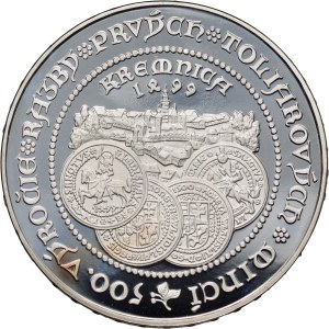 Slovakia, 500 Korun 1999, 500th anniversary of minting the first thaler coins in Kremnica