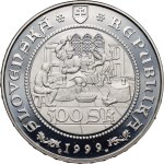 Slovakia, 500 Korun 1999, 500th anniversary of minting the first thaler coins in Kremnica