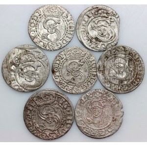 Sigismund III. Wasa, Set aus Schillingen (7 Stück)