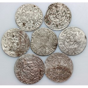 Sigismund III. Wasa, Set aus Schillingen (7 Stück)