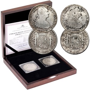 Mexico, Charles IV, set of 8 reales from 1798-1807, (2 pieces)