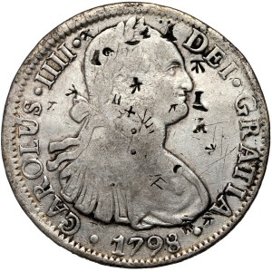 Mexico, Charles IV, set of 8 reales from 1798-1807, (2 pieces)