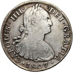 Mexico, Charles IV, set of 8 reales from 1798-1807, (2 pieces)