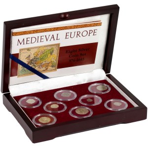 Europe, set of coins from 976-1645, (9 pieces)