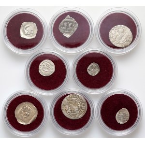 Europe, set of coins from 976-1645, (9 pieces)