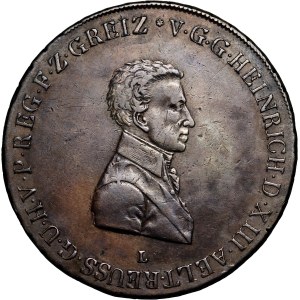 Germany, Reuss-Greiz, Henry XIII, Thaler 1812 L