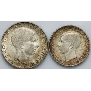 Yougoslavie, Pierre II, série de pièces de 1938 (2 pièces)