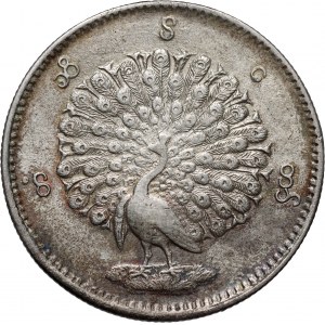 Mjanma (Barma), Mindon Min, 1 kyat 1214 (1853)