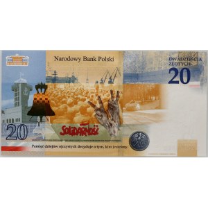 Third Republic of Poland, 20 zlotych, 2021, Lech Kaczyński: “It’s Worth Being Polish,” LK series, number 0066660