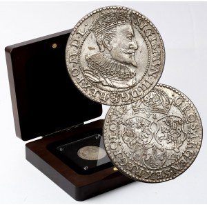 Sigismund III Vasa, six-real coin, 1596, Malbork