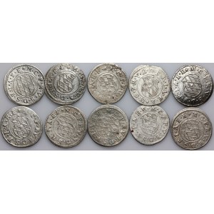 Germany, Bavaria, Maximilian I 1623-1651, set of 2 Kreuzers, (10 pieces)