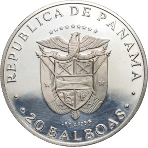 Panama, 20 Balboas 1975, Simon Bolivar