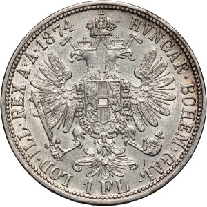 Austria, Franz Joseph I, Florin 1874, Vienna