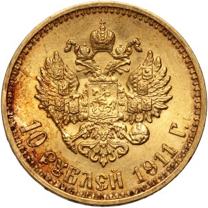 Russia, Nicholas II, 10 rubles 1911 ЭБ
