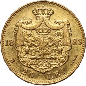 Romania, Carol I, 20 lei 1883