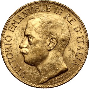 Italy, Victor Emmanuel III, 50 Lire 1911 R, Rome, 50th anniversary of the Kingdom of Italy