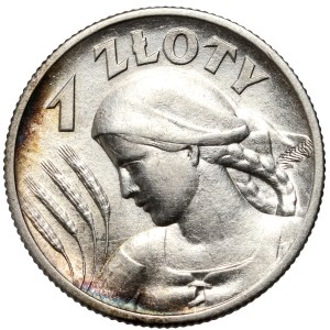 II RP, 1 złoty 1925, Londyn, Żniwiarka