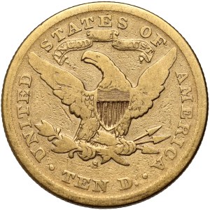 United States of America, 10 dollars 1873 S, San Francisco