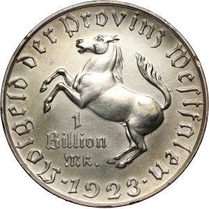 Germany, Westphalia, Billion Mark 1923