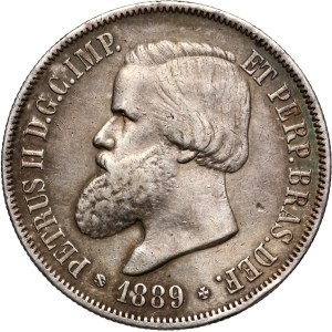 Brazil, Peter II, 2000 reis 1889