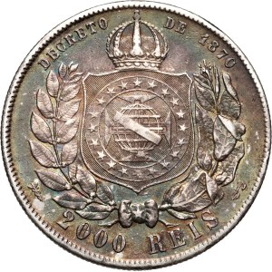 Brazil, Peter II, 2000 reis 1889