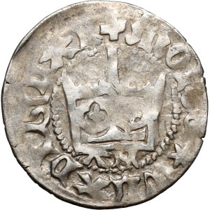 Władysław Jagiełło 1386-1434, półgrosz, Kraków, sygnatura AS