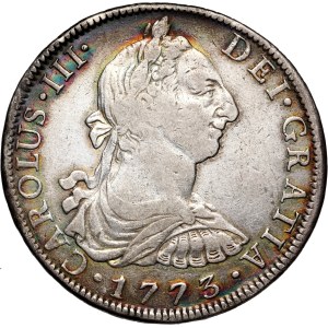 Messico, Carlo III, 8 reali, 1773, MF