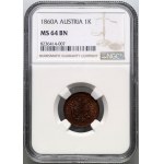 Austria, Franz Joseph I, Kreuzer 1860 A, Vienna