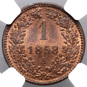 Austria, Franz Joseph I, Kreuzer 1858 A, Vienna