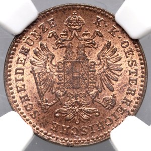 Austria, Franz Joseph I, Kreuzer 1858 A, Vienna