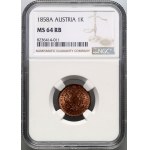 Austria, Franz Joseph I, Kreuzer 1858 A, Vienna