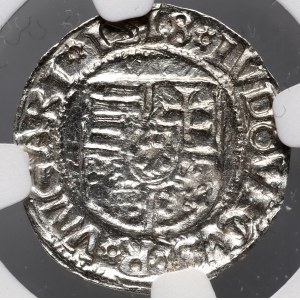 Ungarn, Ludwig II. Jagiellończyk, Denar 1518 KG, Kremnica