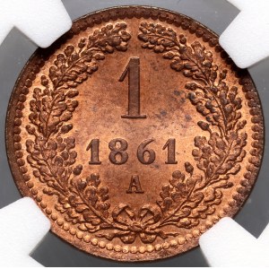 Österreich, Franz Joseph I., Kreuzer 1861 A, Wien