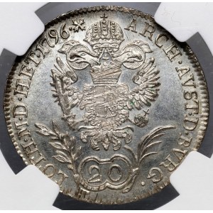 Austria, Francis II, 20 kreuzer 1796 B, Kremnica