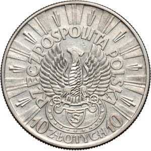Second Polish Republic, 10 zlotych, 1934, Warsaw, Józef Piłsudski, Strzelecki Eagle
