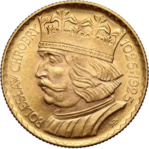 Second Polish Republic, 10 zlotych, 1925, Warsaw, Bolesław Chrobry