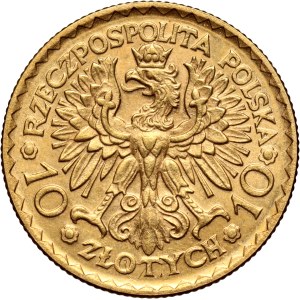 Second Polish Republic, 10 zlotych, 1925, Warsaw, Bolesław Chrobry