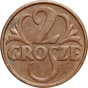 Second Polish Republic, 2 grosze, 1930, Warsaw