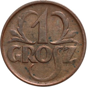 Second Polish Republic, 1 grosz, 1925, Warsaw