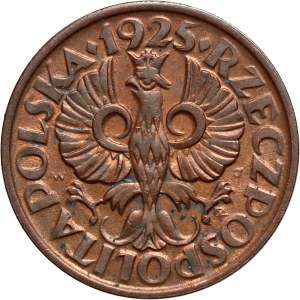 Second Polish Republic, 1 grosz, 1925, Warsaw