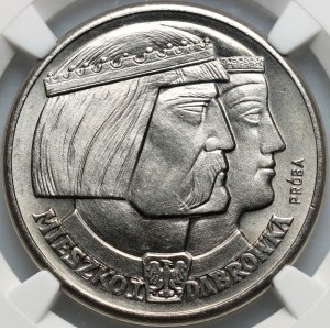 People's Republic of Poland, 100 zlotych, 1960, Mieszko and Dąbrówka, TRY, nickel