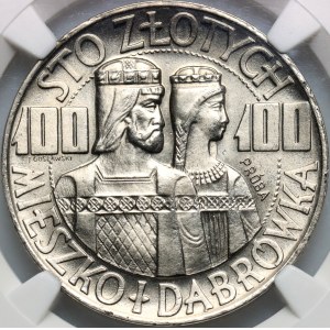 Repubblica Popolare Polacca, 100 zloty 1966, Mieszko e Dąbrówka, PROVA, nichel