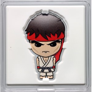 Niue, Elizabeth II, 2 dollars 2021, Street Fighter II, Ryu