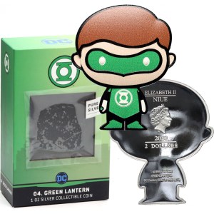 Niue, Alžbeta II., 2 doláre 2020, DC, Green Lantern, unca striebra