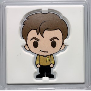 Niue, Alžběta II., 2 dolary 2021, Star Trek, James T. Kirk