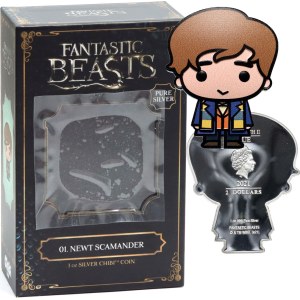 Niue, Alžběta II., 2 dolary 2021, Fantastická zvířata, Newt Scamander